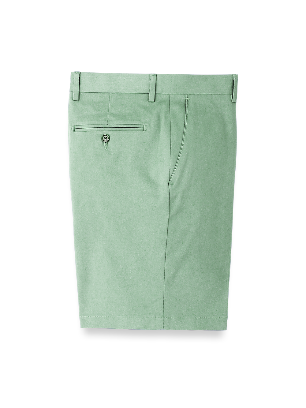 Product Image of Cotton Stretch Twill Flat Front Shorts-Moss#model_flat front