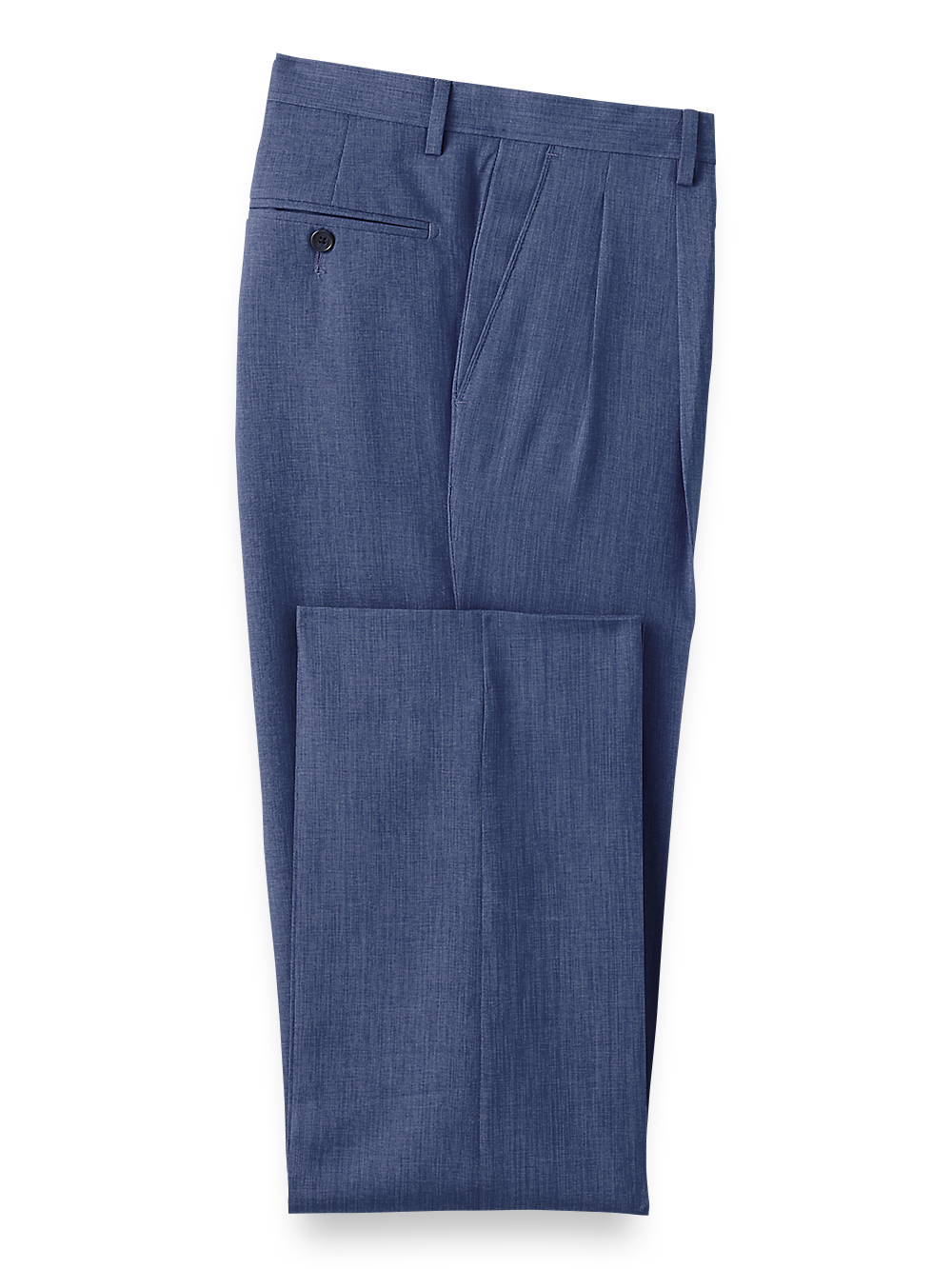 Product Image of Pleated Travel Pants-Navy#model_pleated front