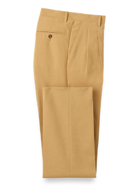 Pleated Travel Pants - Mustard