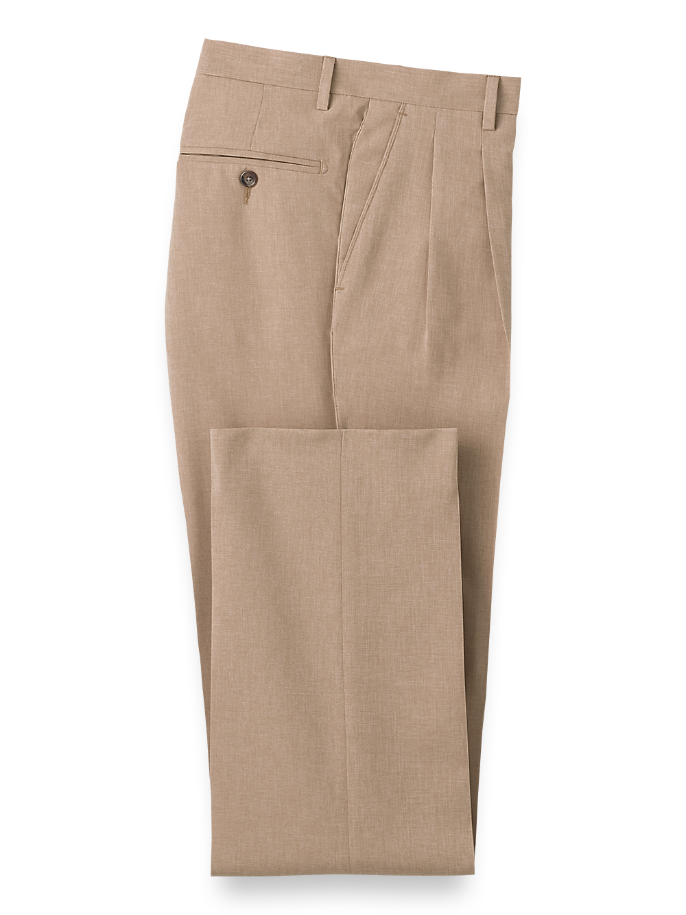 Product Image of Pleated Travel Pants-1#model_pleated front