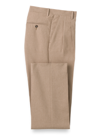 Pleated Travel Pants - Toasted Almond