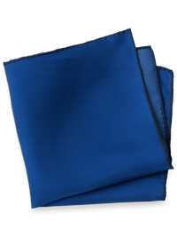 Solid Silk Pocket Square - Blue