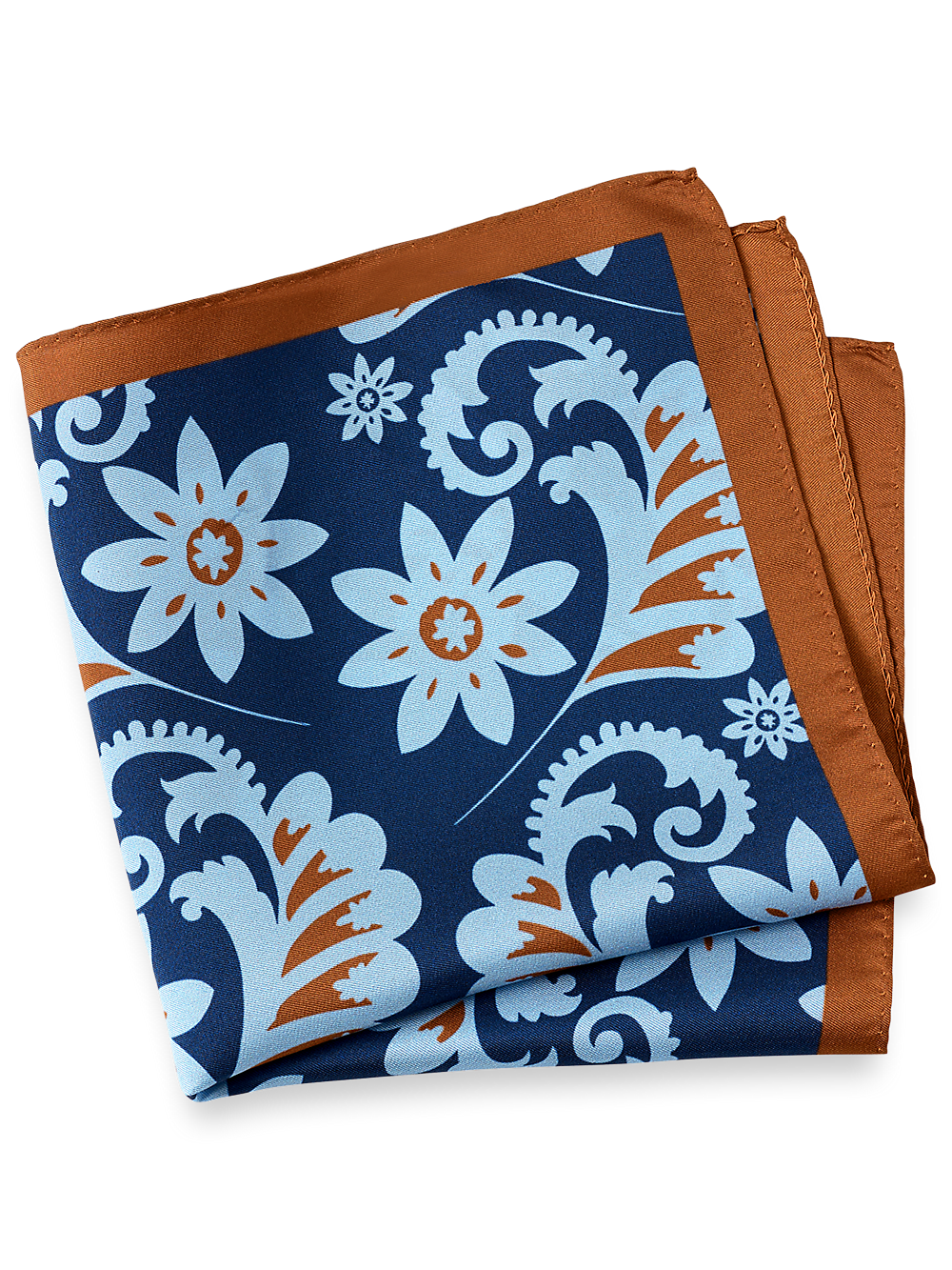 Product Image of Floral Silk Pocket Square-1