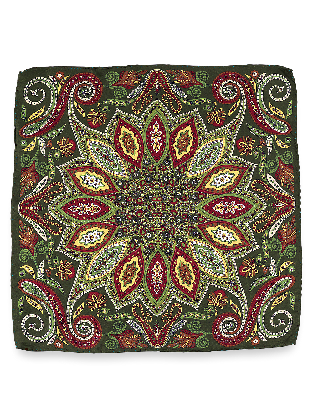 Alternate Image of Paisley Silk Pocket Square-1