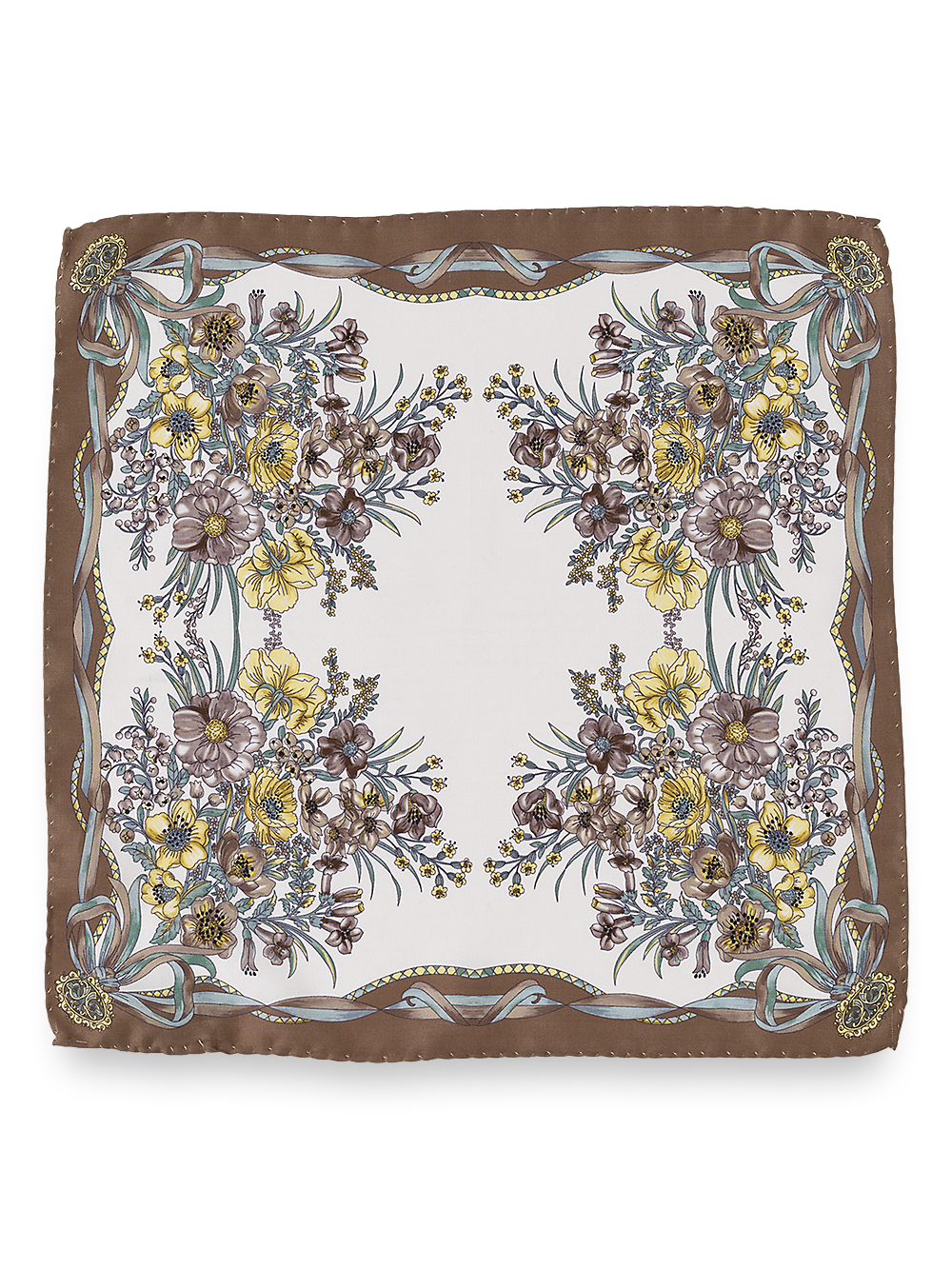 Alternate Image of Floral Silk Pocket Square-1