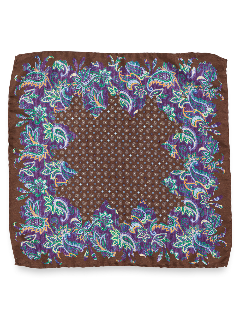 Alternate Image of Paisley Silk Pocket Square-1