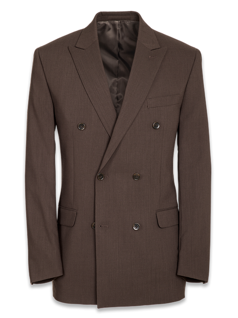 Classic Fit Essential Wool Double Breasted Peak Lapel Suit Jacket - Br –  Paul Fredrick