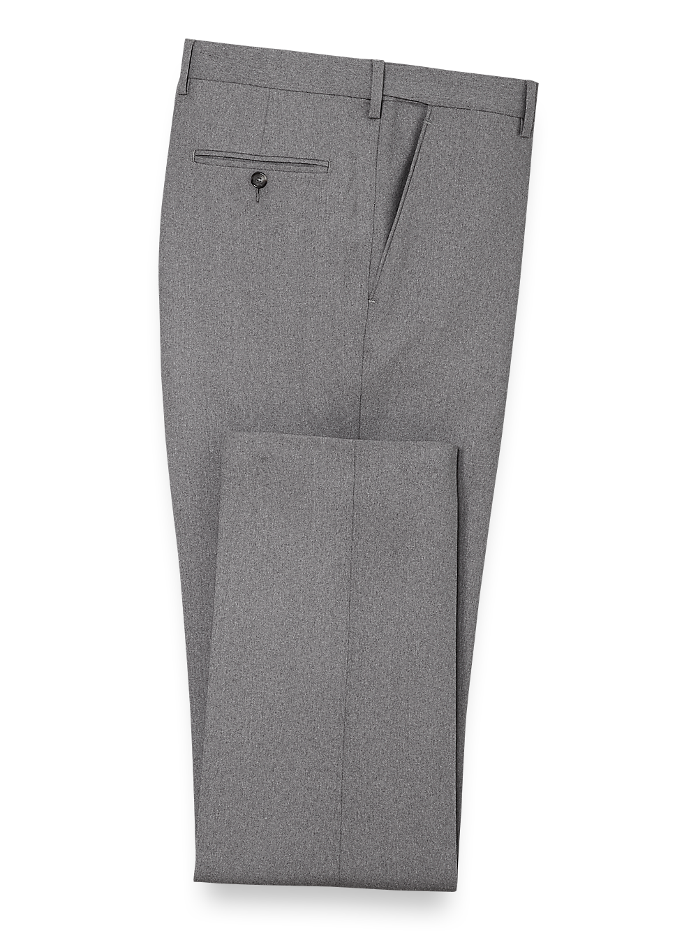 Product Image of Classic Fit Essential Wool Flat Front Suit Pants-Grey