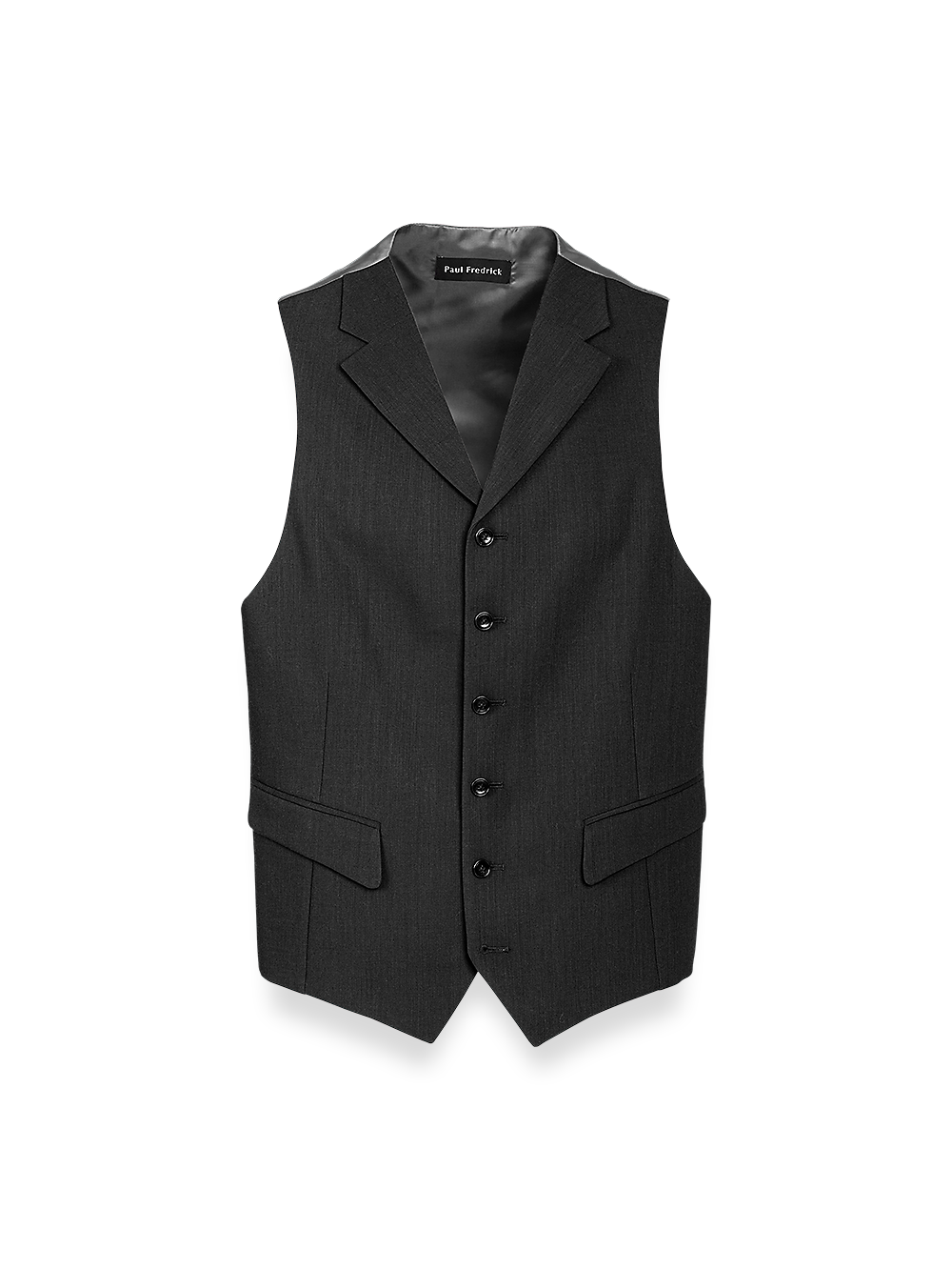 Product Image of Classic Fit Essential Wool Suit Vest-Black