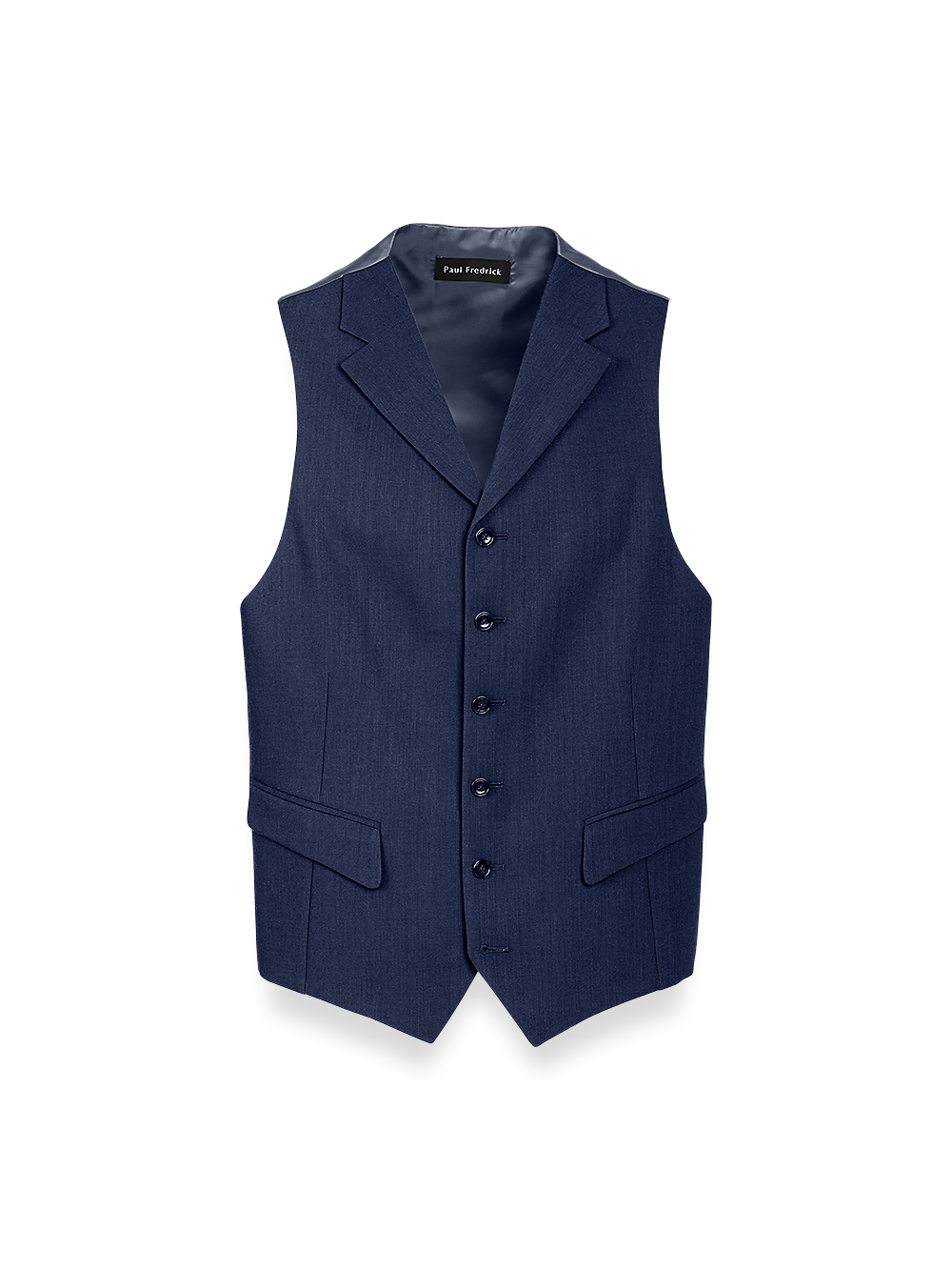 Product Image of Classic Fit Essential Wool Suit Vest-Navy