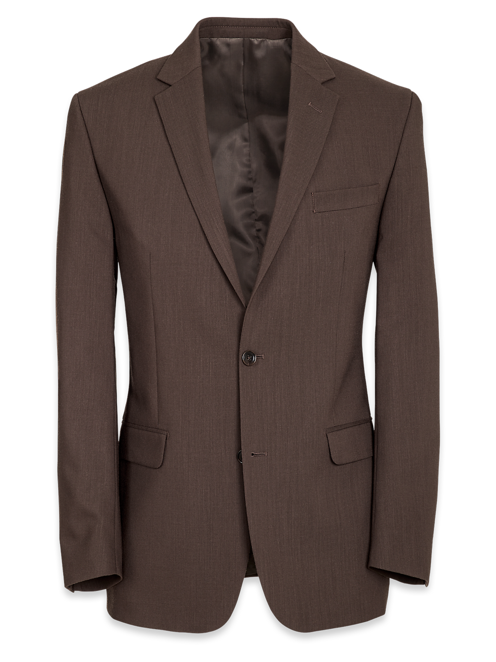 Product Image of Tailored Fit Wool Essential Wool Notch Lapel Suit Jacket-Brown