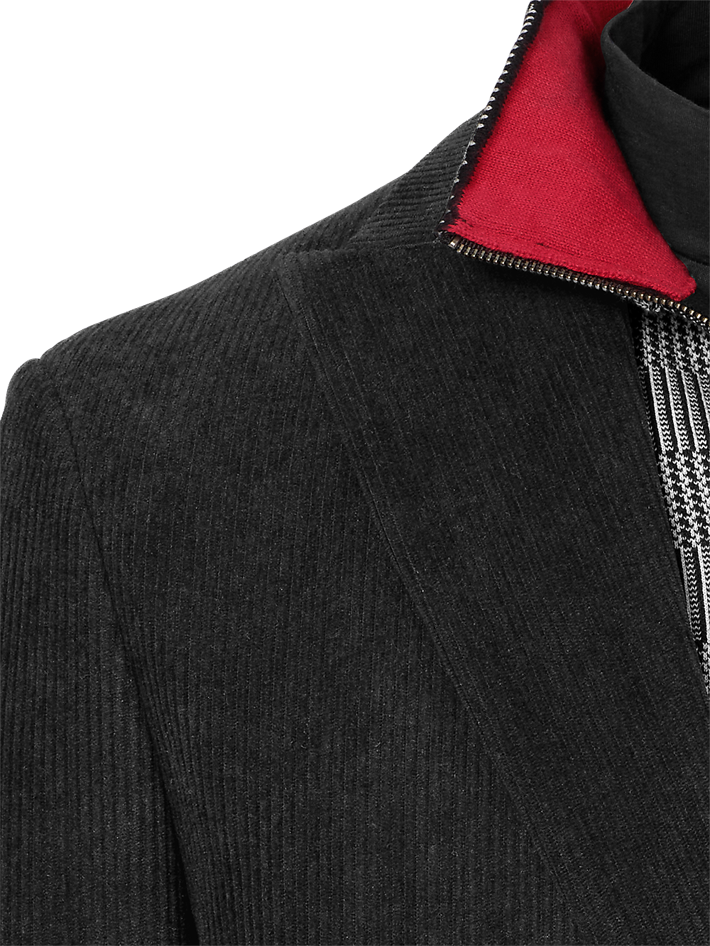 Alternate Image of Corduroy Single Breasted Peak Lapel Suit Jacket-3