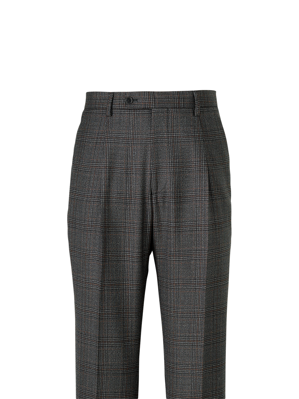 Alternate Image of Wool Plaid Single Pleat Suit Pants-1