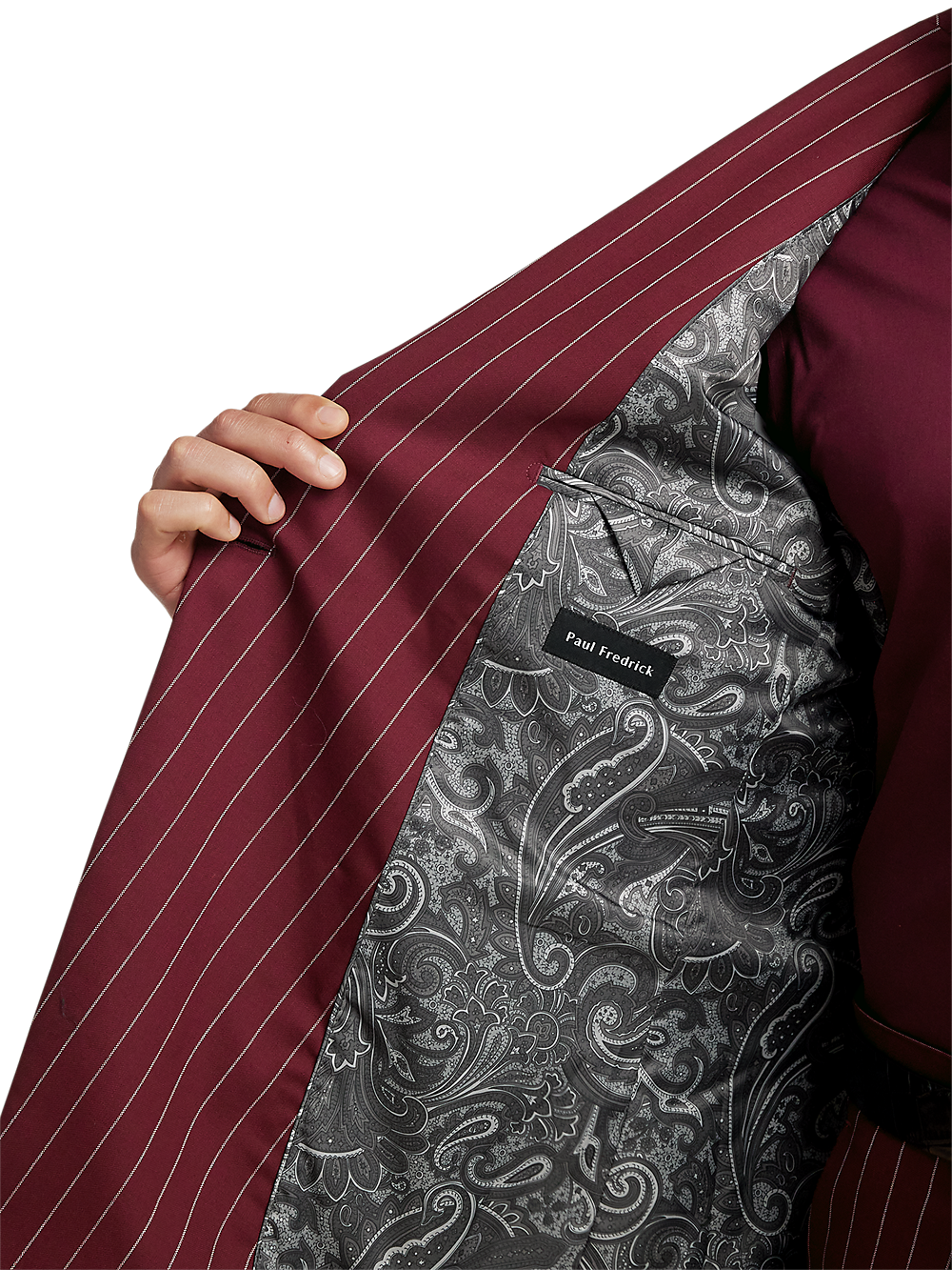 Alternate Image of Wool Stretch Stripe Double Breasted Suit Jacket-3