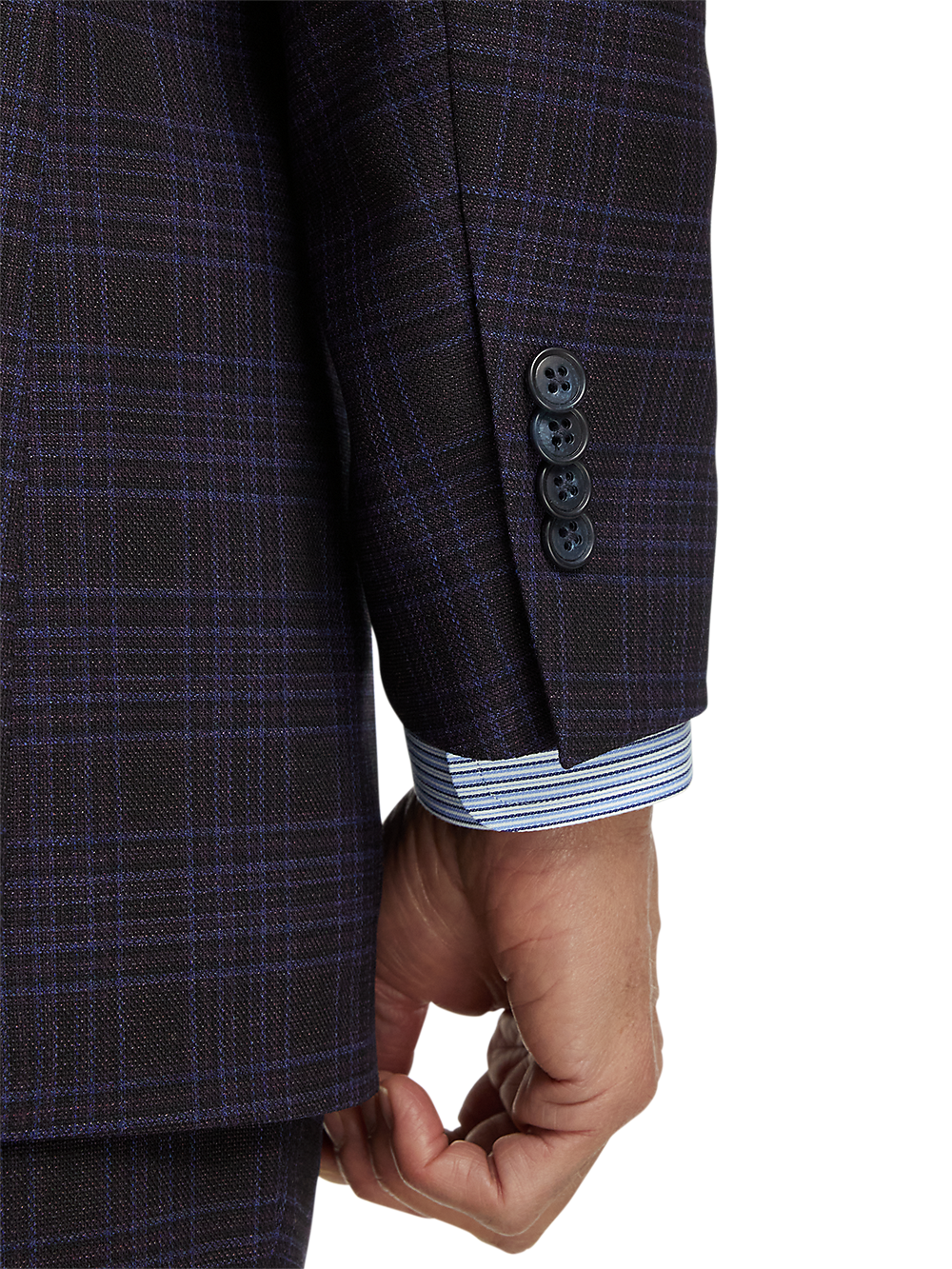 Alternate Image of Wool Stretch Plaid Single Breasted Suit Jacket-2