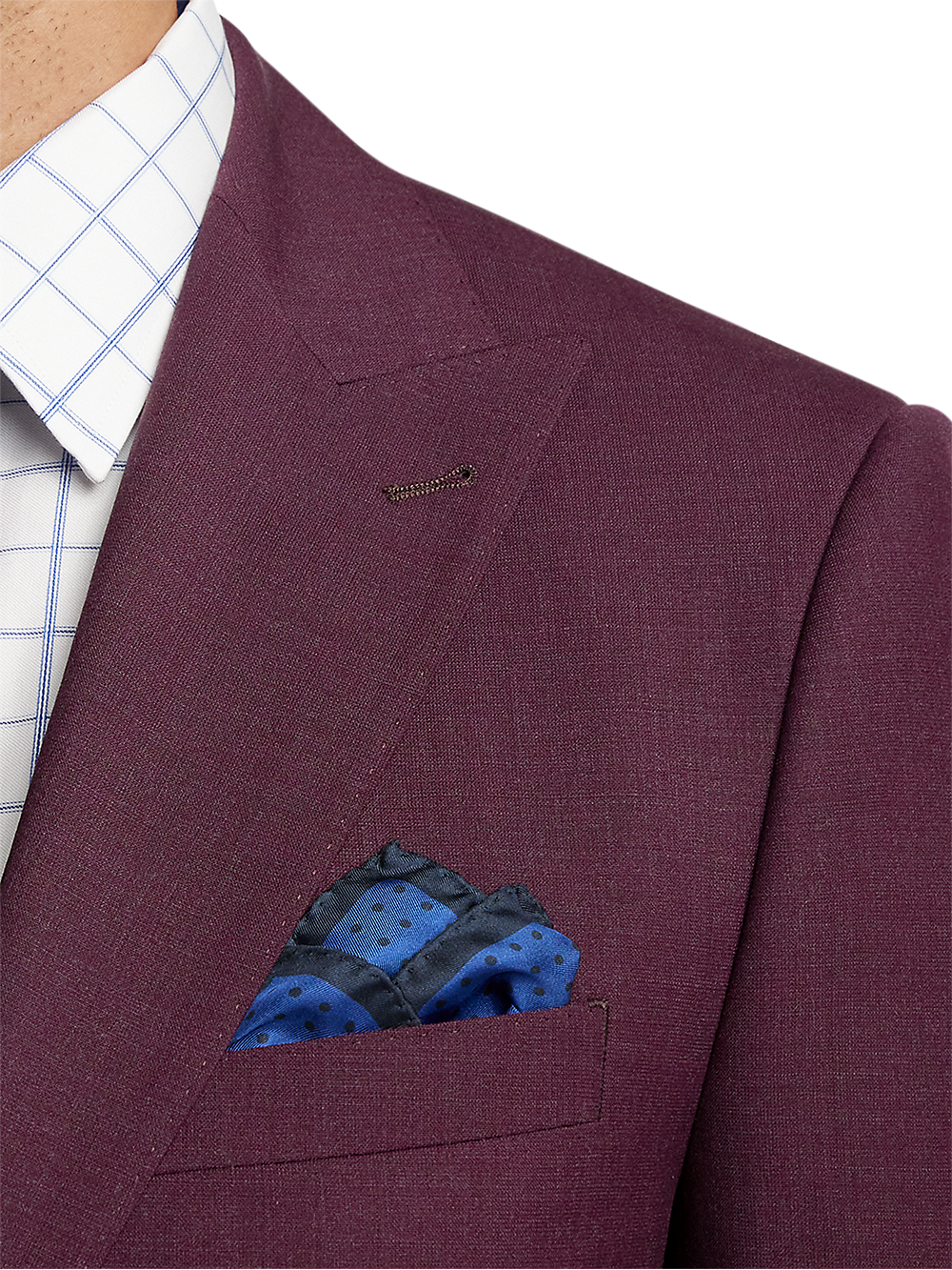 Alternate Image of Wool Stretch Bengaline Peak Lapel Suit Jacket-5