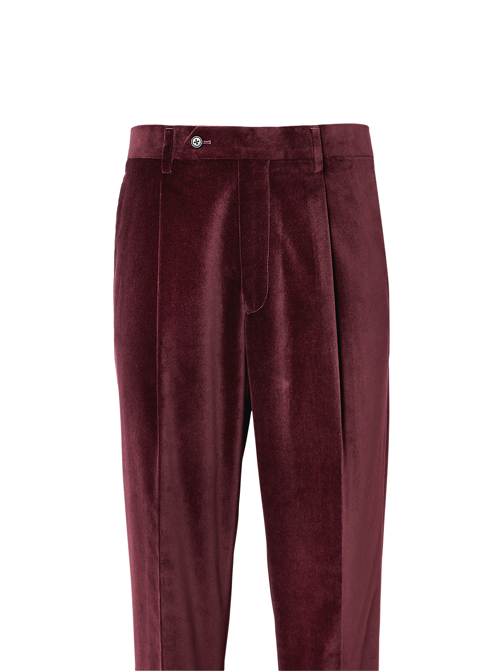 Alternate Image of Cotton Velvet Single-pleat Suit Pants-1