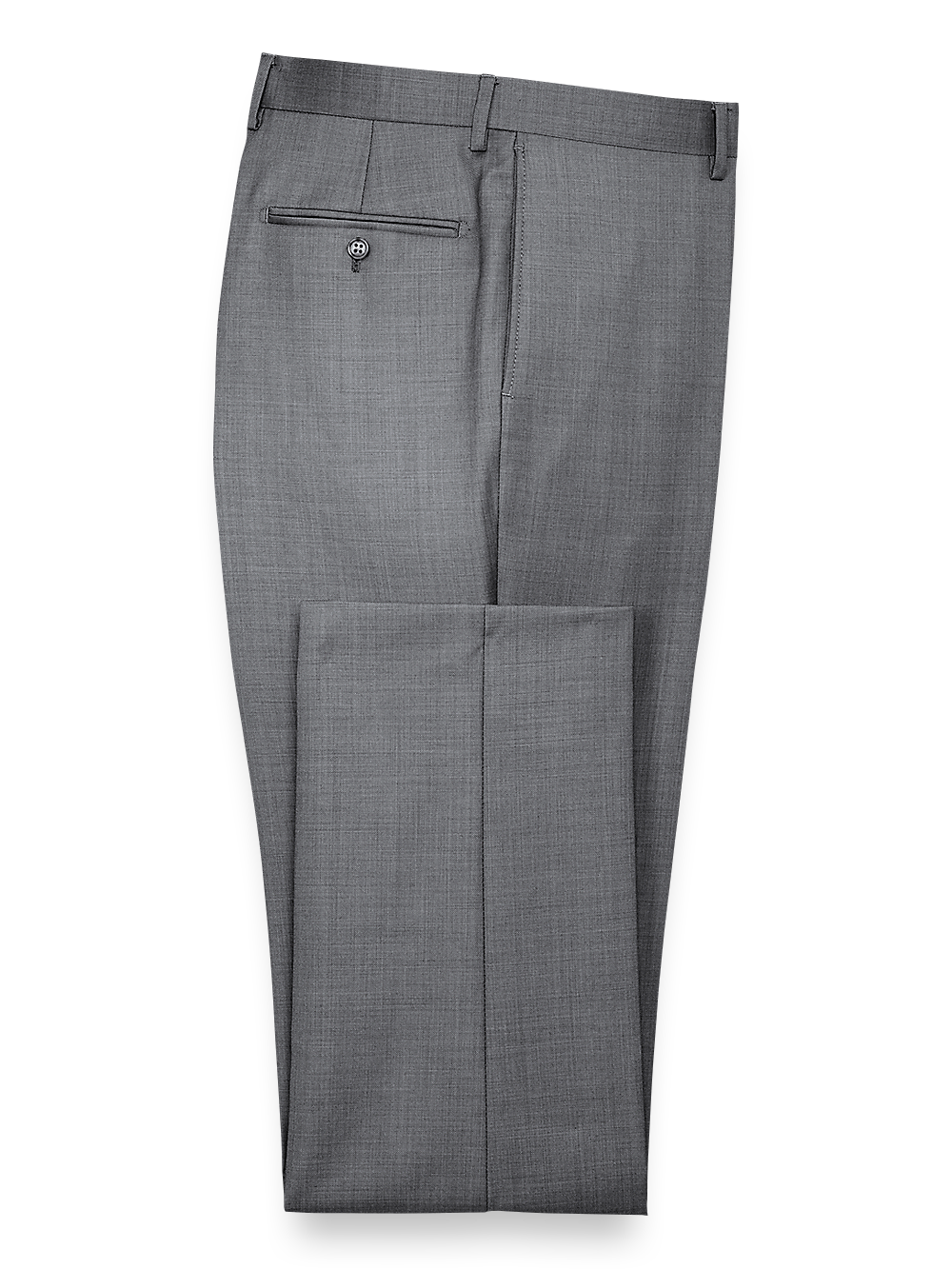 Product Image of Classic Fit Sharkskin Flat Front Suit Pants-Grey