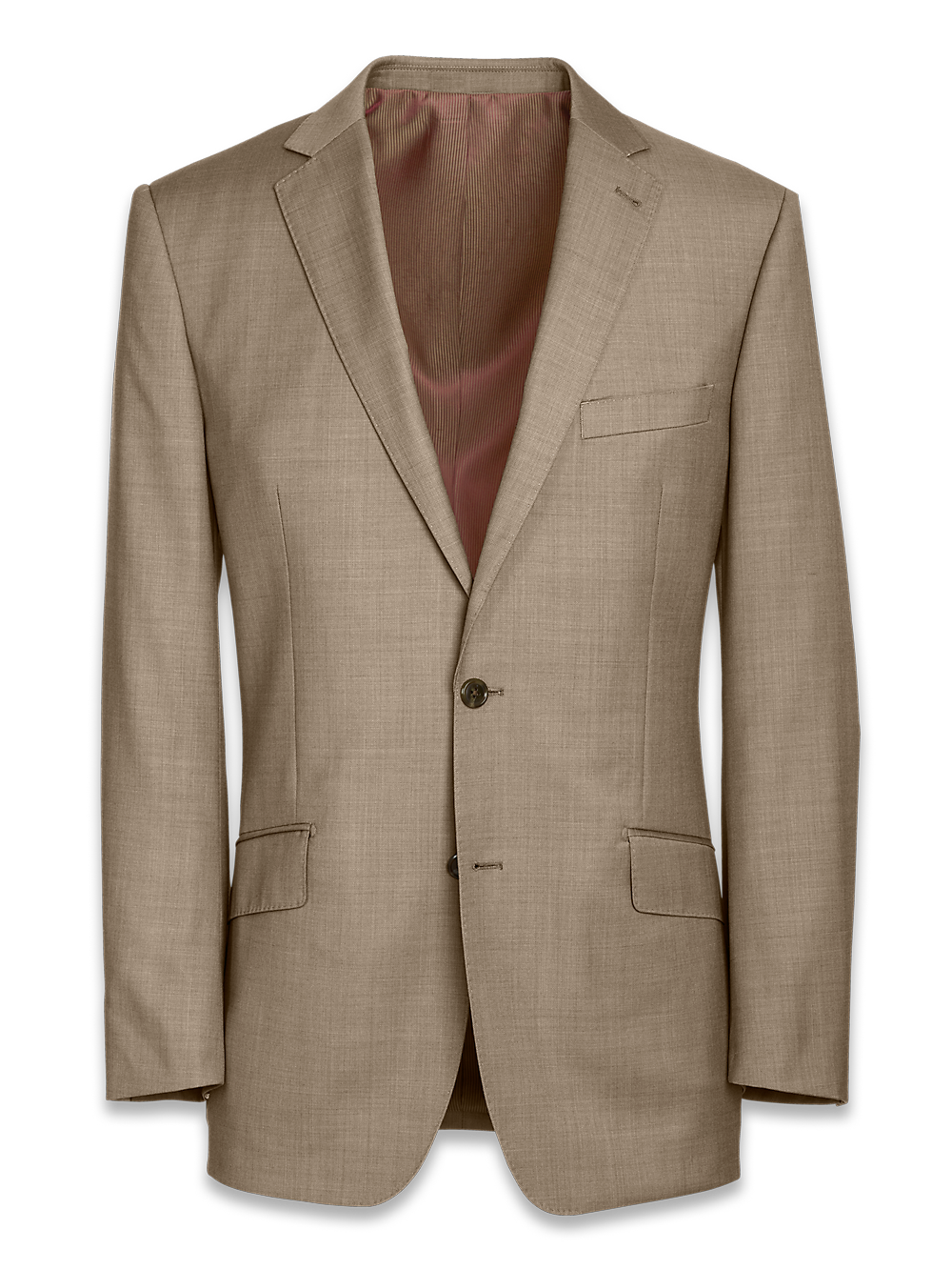 Product Image of Classic Fit Sharkskin Notch Lapel Suit Jacket-Tan