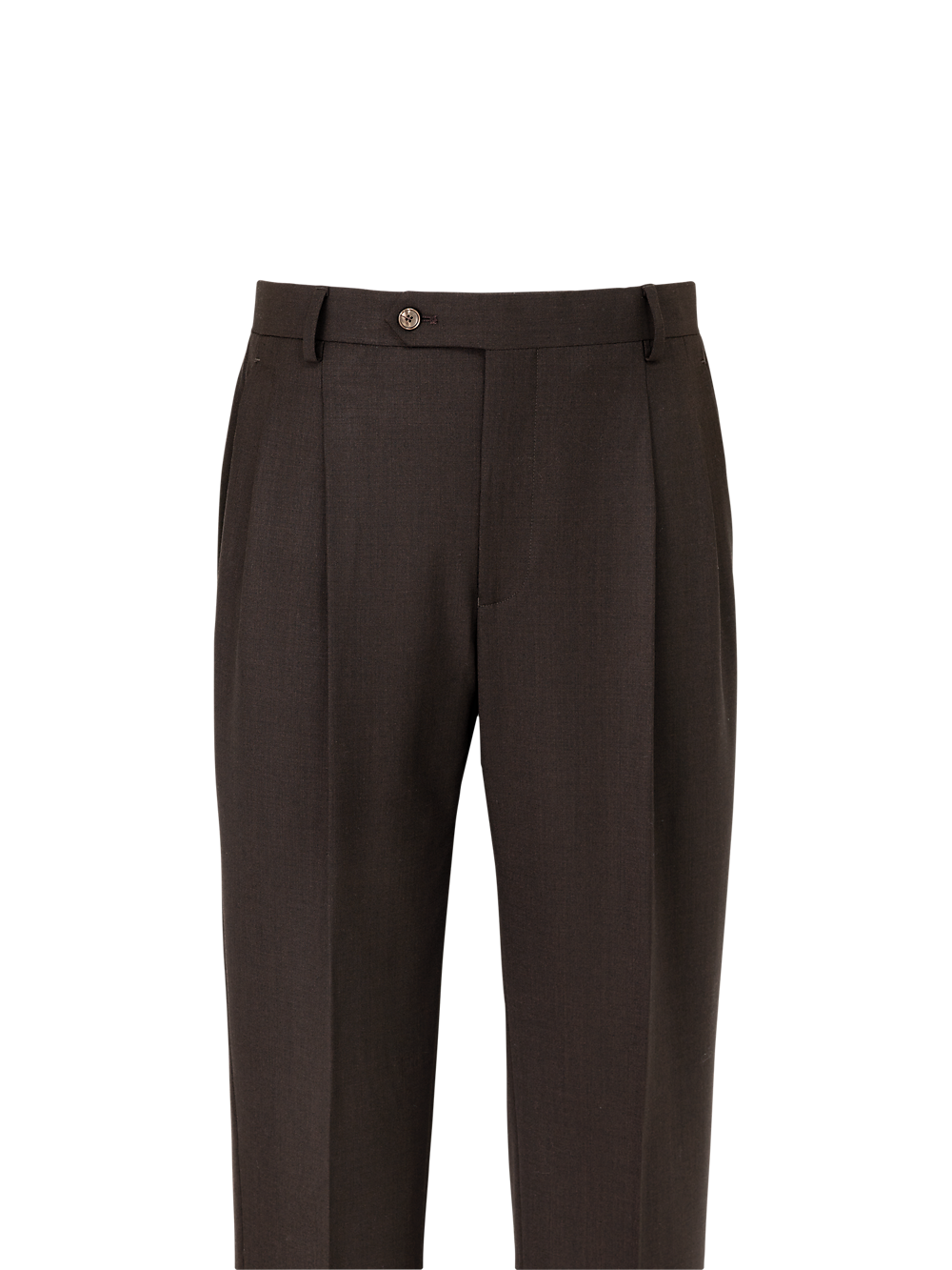 Alternate Image of Wool Stretch Bengaline Suit Pants-1#model_pleated front