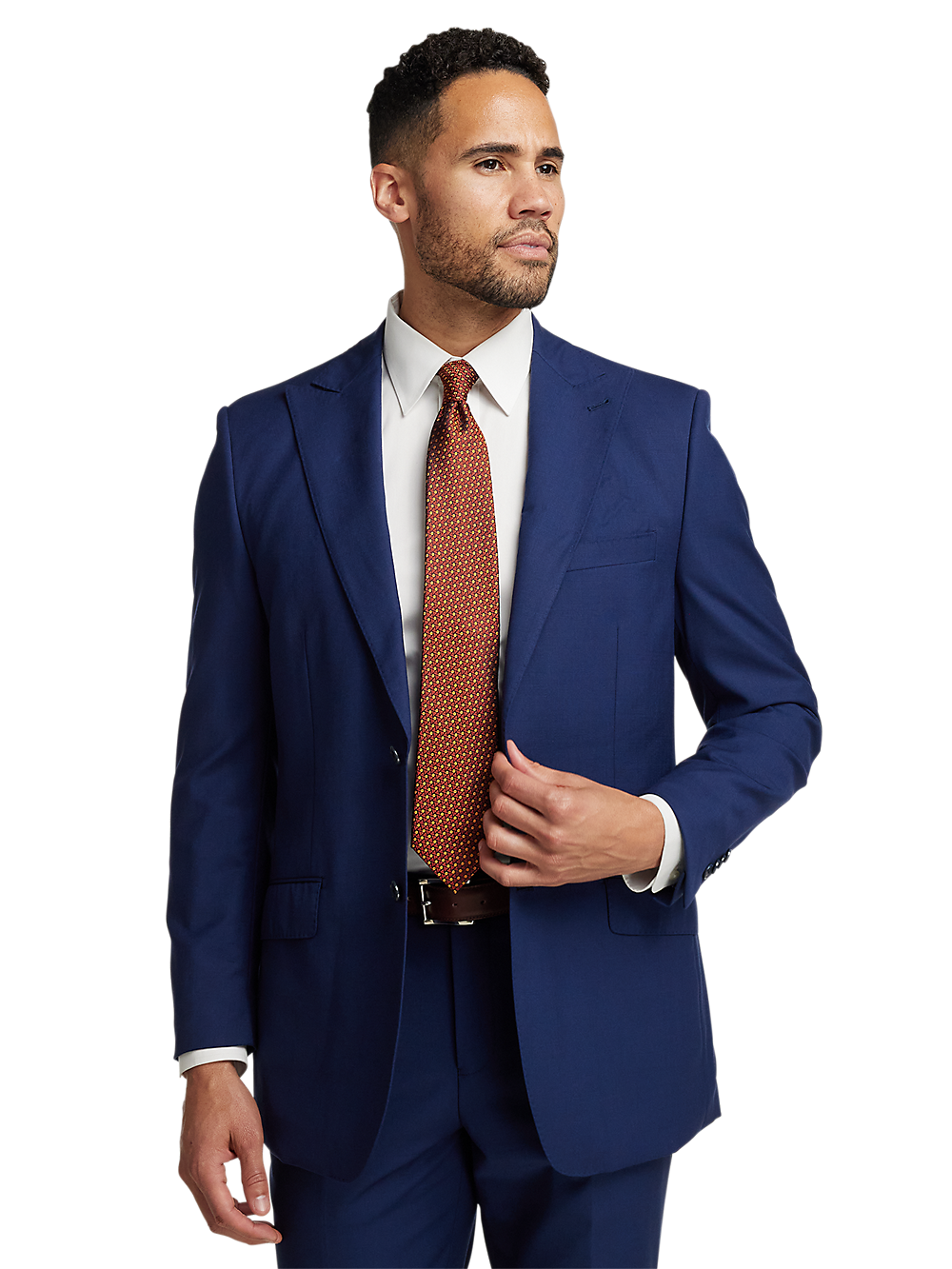 Alternate Image of Wool Stretch Bengaline Peak Lapel Suit Jacket-1