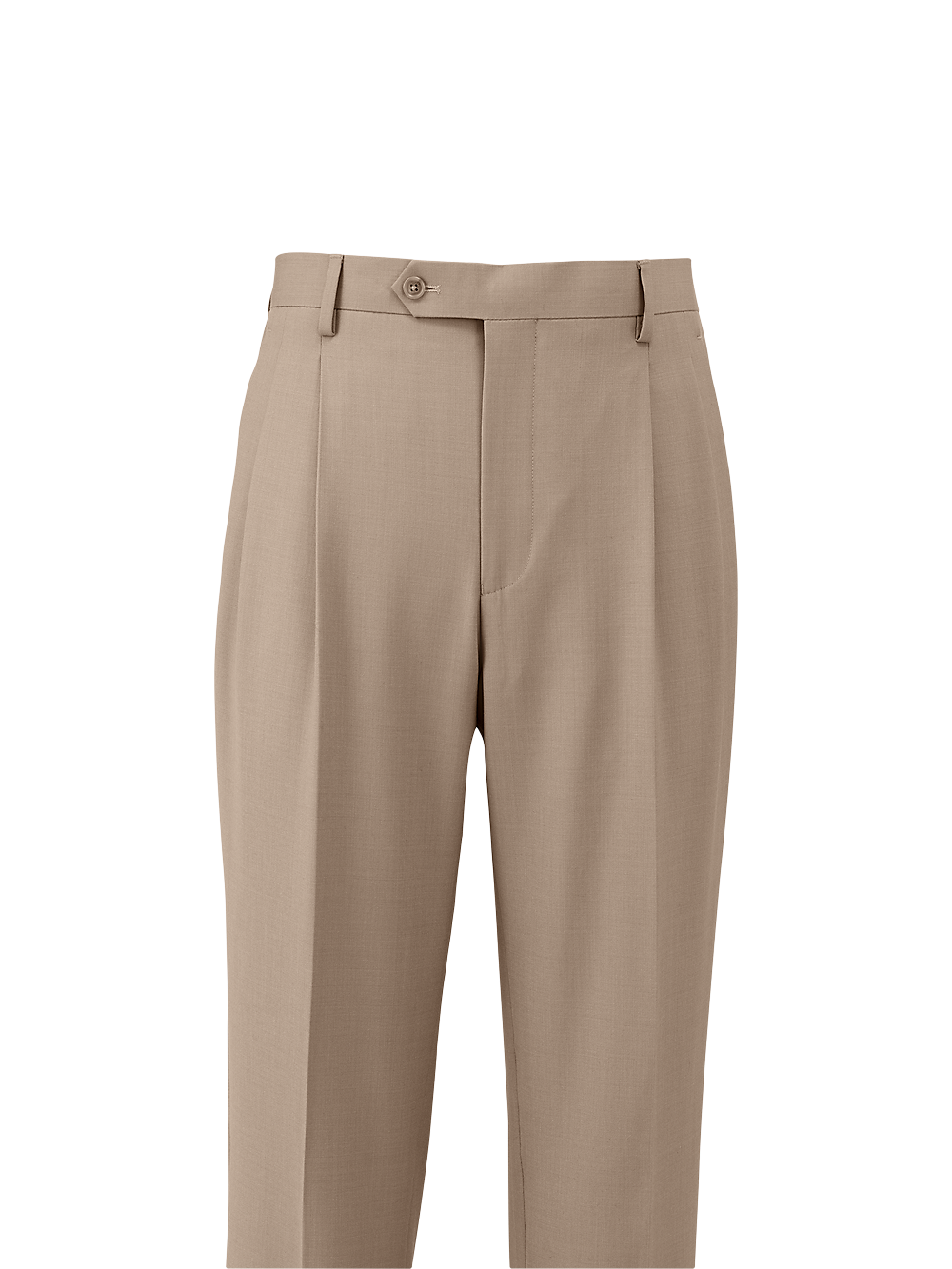 Alternate Image of Wool Stretch Bengaline Suit Pants-1#model_pleated front