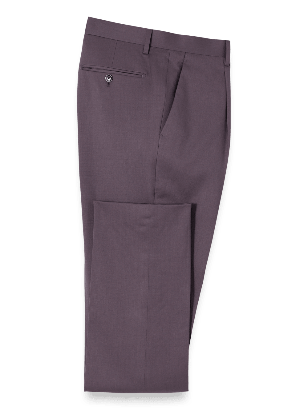 Product Image of Wool Stretch Single Pleat Suit Pants-Slate Purple