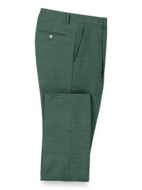 Performance Blend Single Pleat Suit Pants - Green