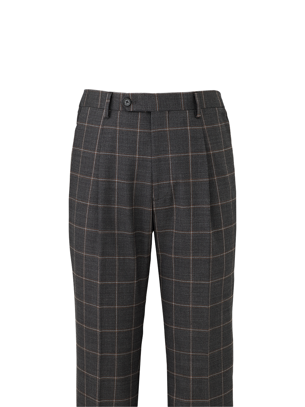 Alternate Image of Wool Stretch Windowpane Single Pleat Suit Pants-1