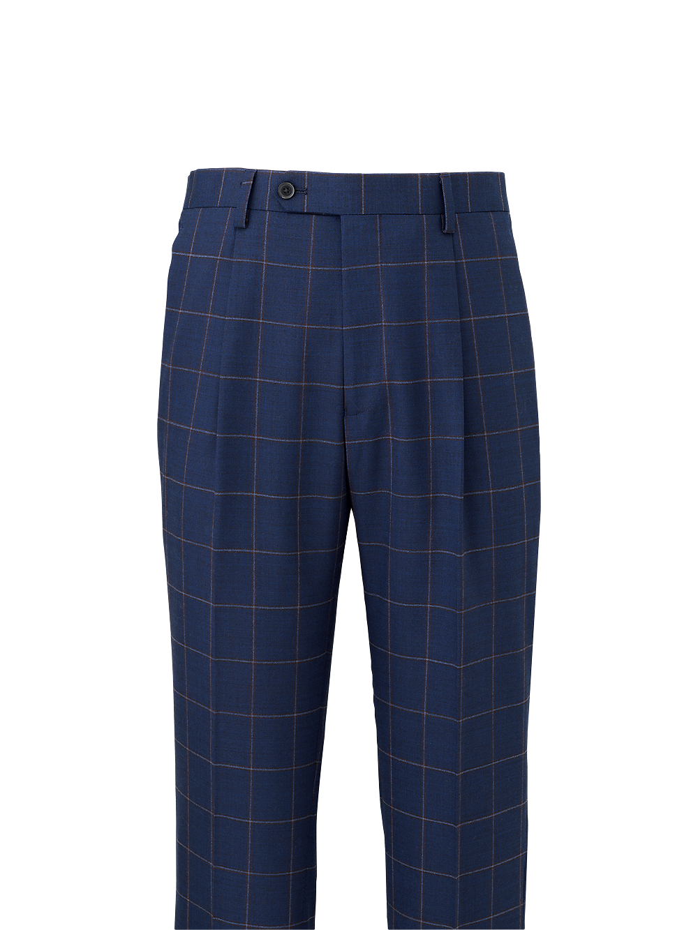 Alternate Image of Wool Stretch Windowpane Single Pleat Suit Pants-1