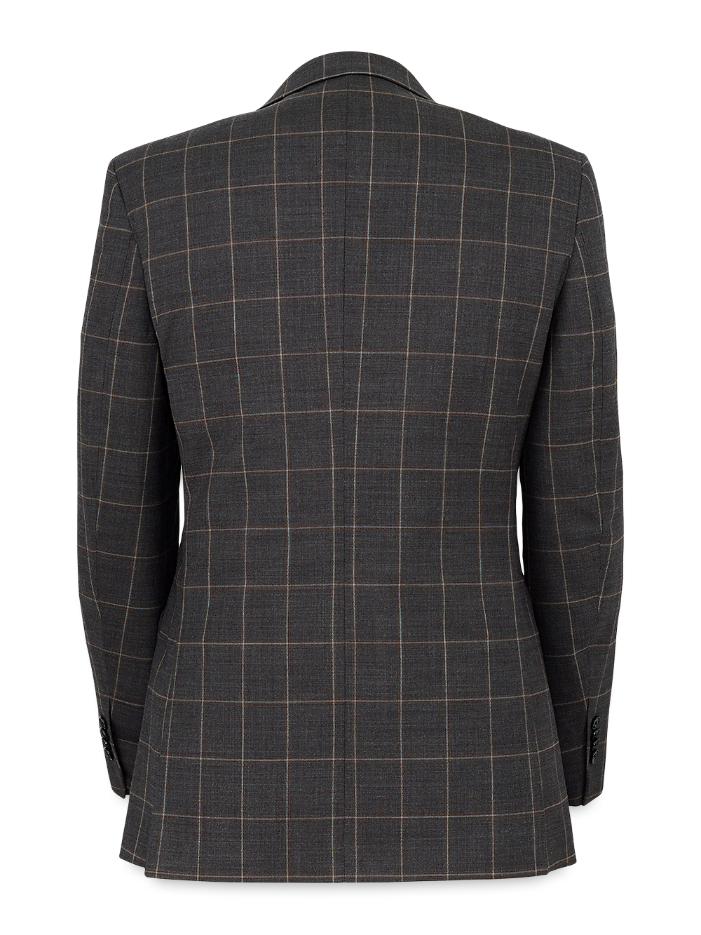 Alternate Image of Wool Stretch Windowpane Notch Lapel Suit Jacket-4