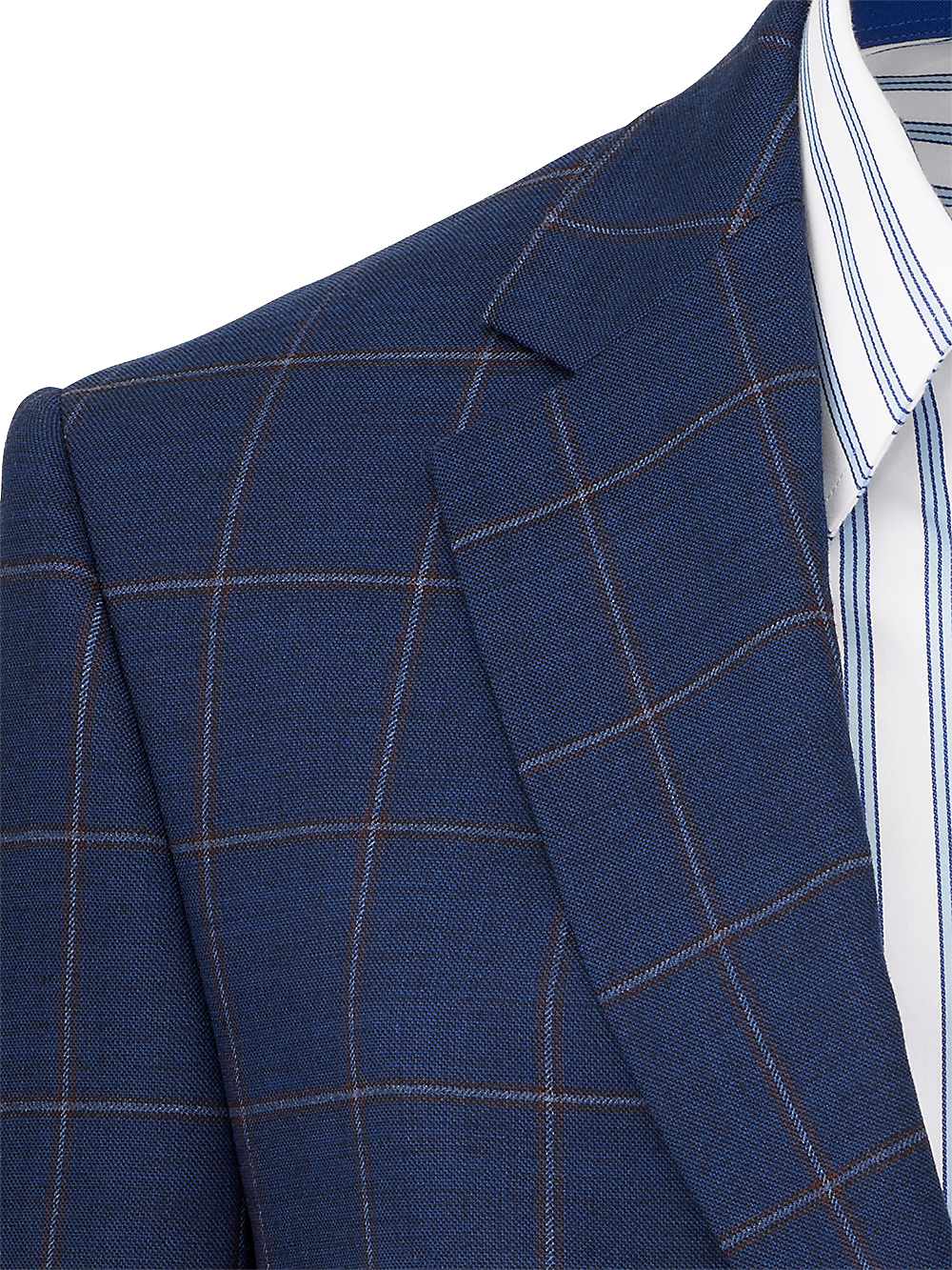 Alternate Image of Wool Stretch Windowpane Notch Lapel Suit Jacket-3