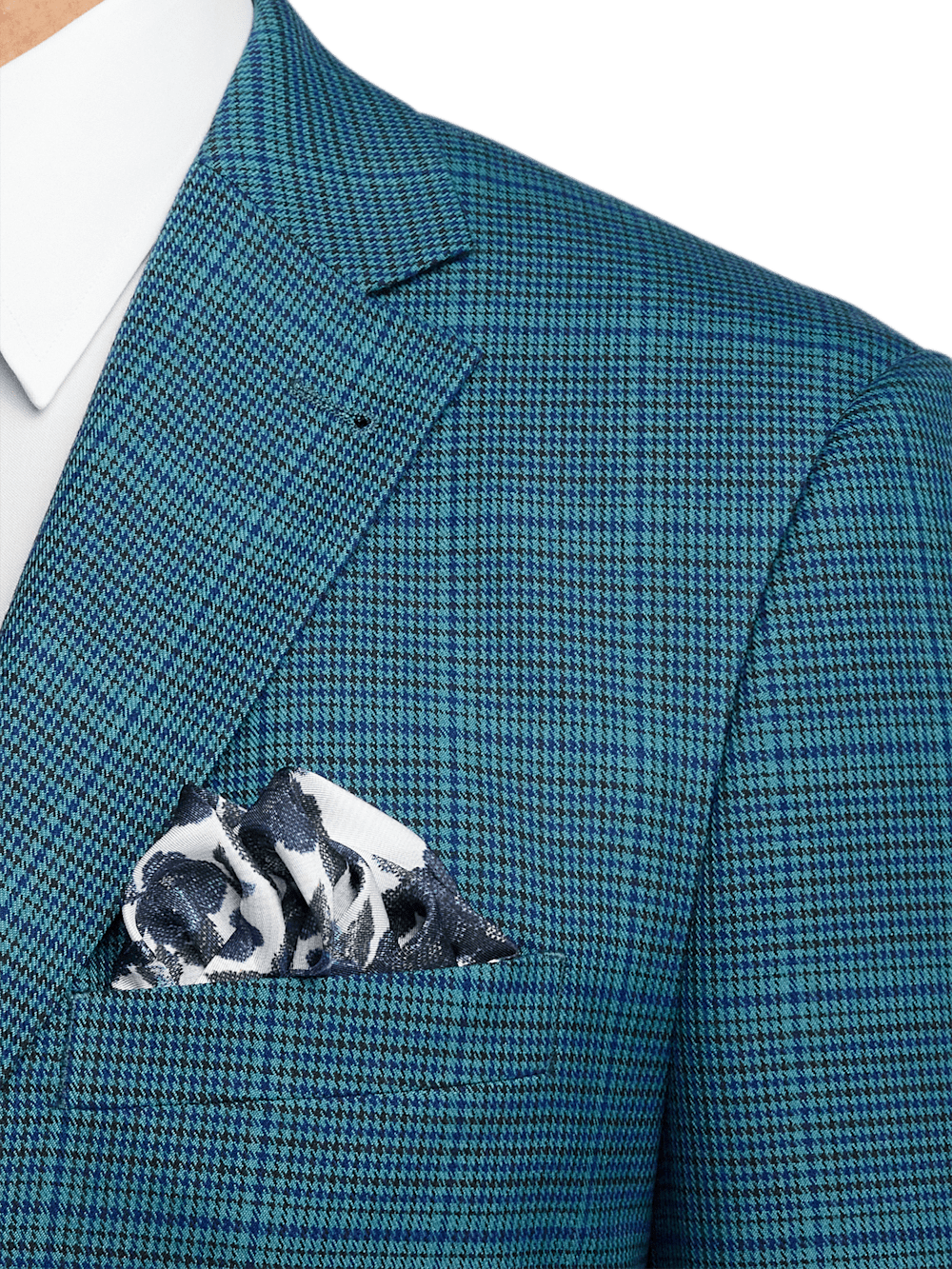 Alternate Image of Microfiber Houndstooth Notch Lapel Suit Jacket-5