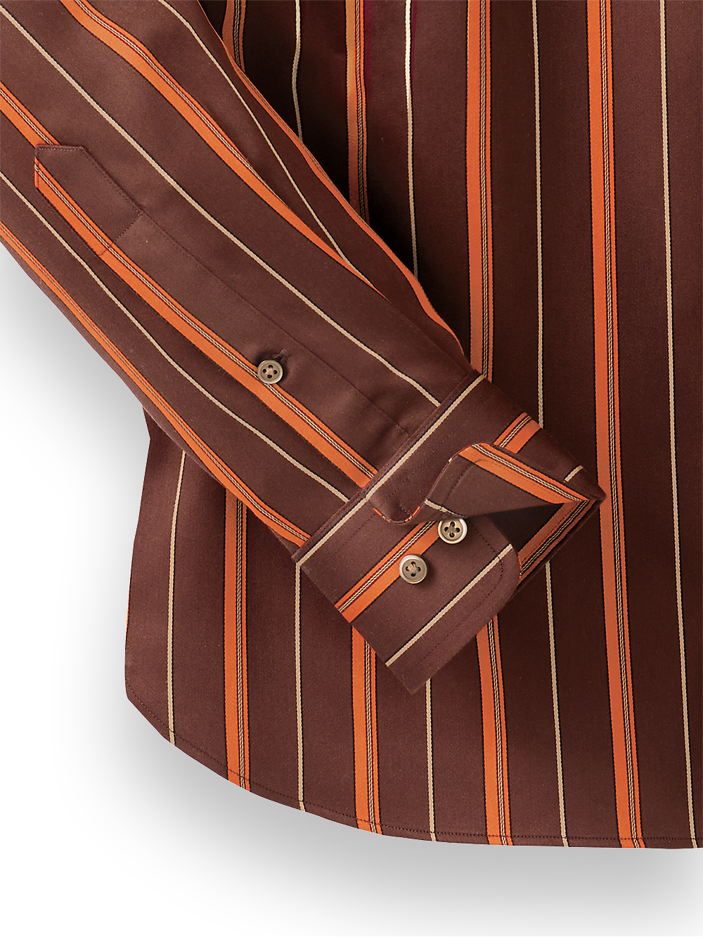 Alternate Image of Cotton Stripe Casual Shirt-2