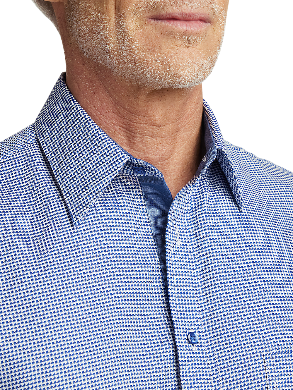 Alternate Image of Cotton Houndstooth Casual Shirt-2