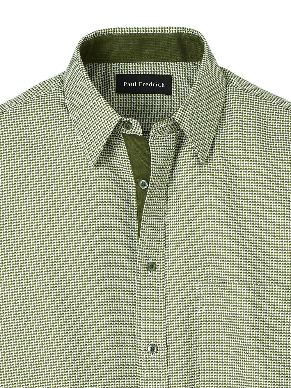 Alternate Image of Cotton Houndstooth Casual Shirt-5