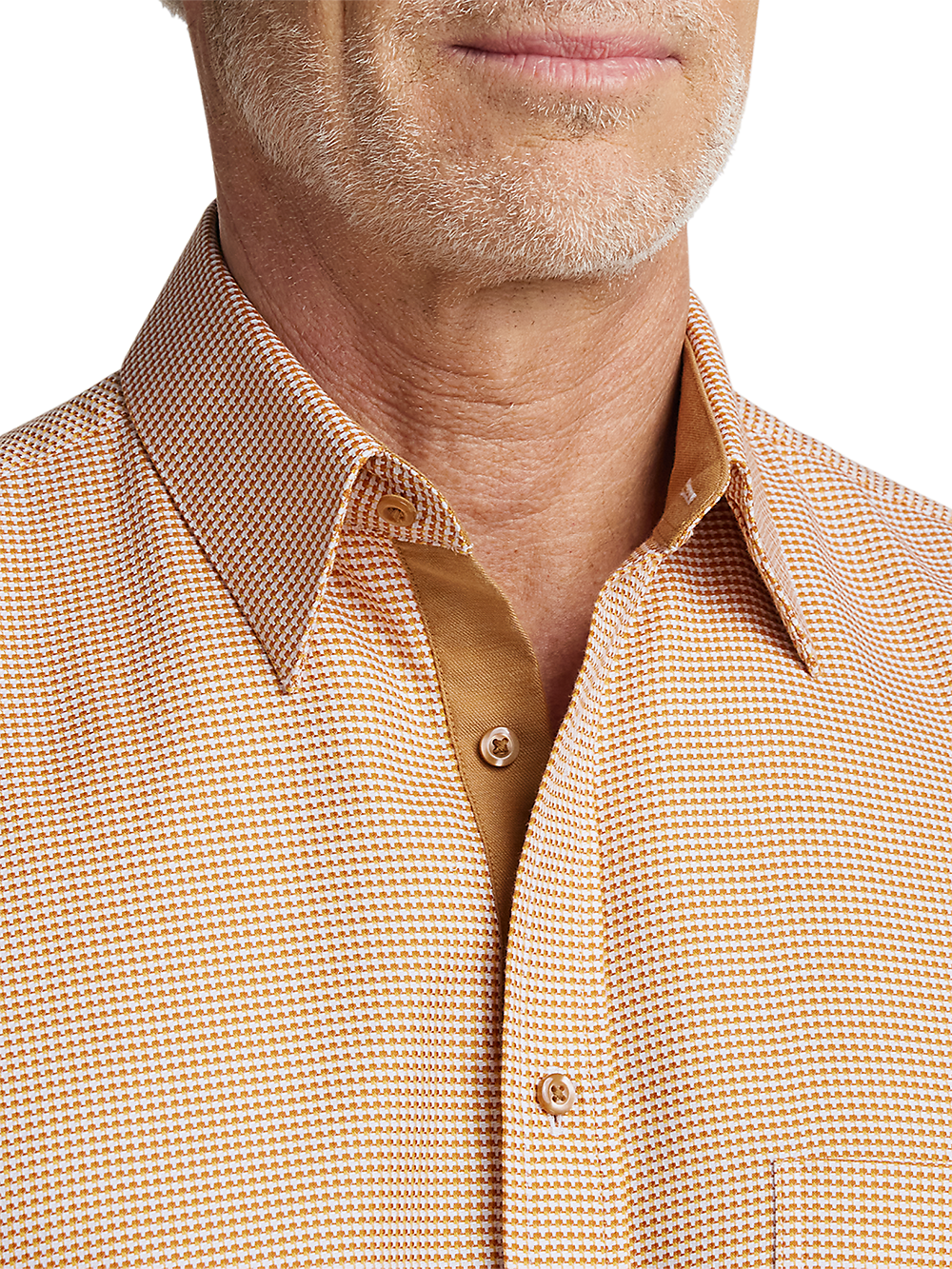 Alternate Image of Cotton Houndstooth Casual Shirt-2