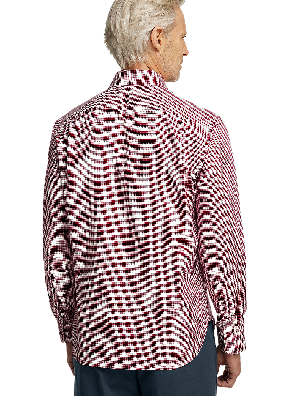 Alternate Image of Cotton Houndstooth Casual Shirt-4