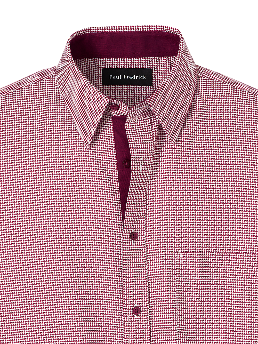 Alternate Image of Cotton Houndstooth Casual Shirt-5