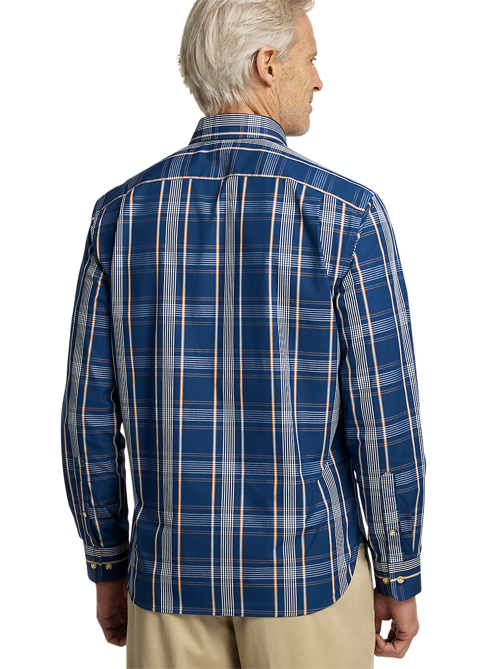 Alternate Image of Cotton Plaid Casual Shirt-4