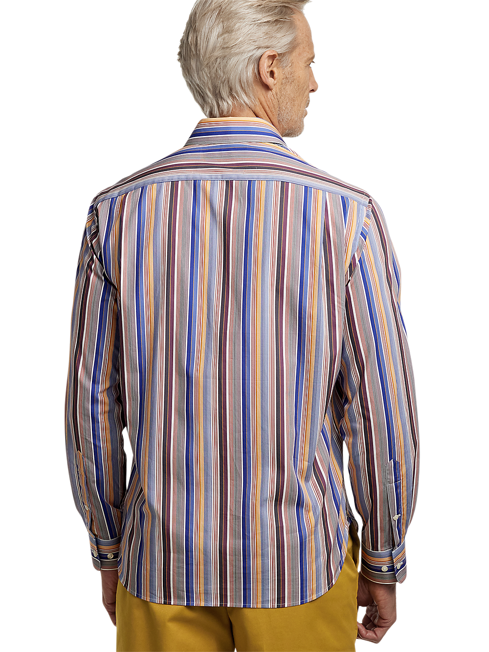 Alternate Image of Cotton Stripe Print Casual Shirt-4