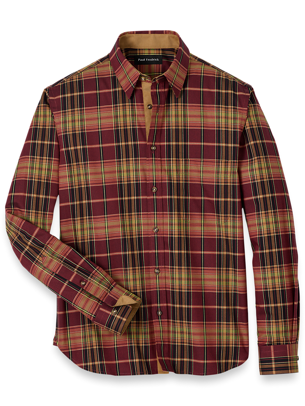 Product Image of Cotton Plaid Casual Shirt-Multi