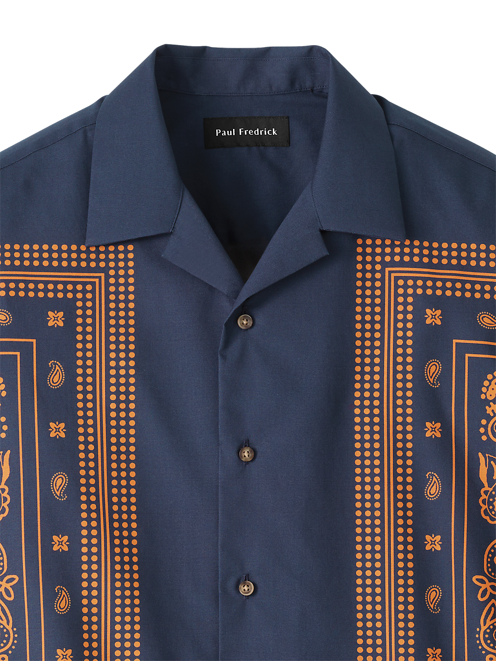 Alternate Image of Cotton Border Print Casual Shirt-5