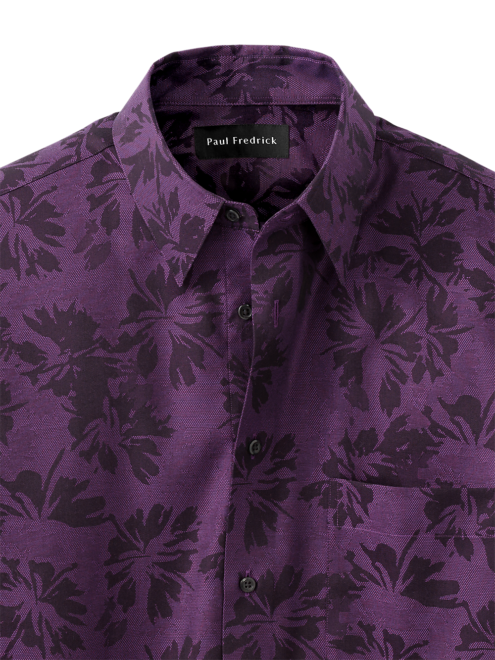 Alternate Image of Cotton Floral Jacquard Casual Shirt-5