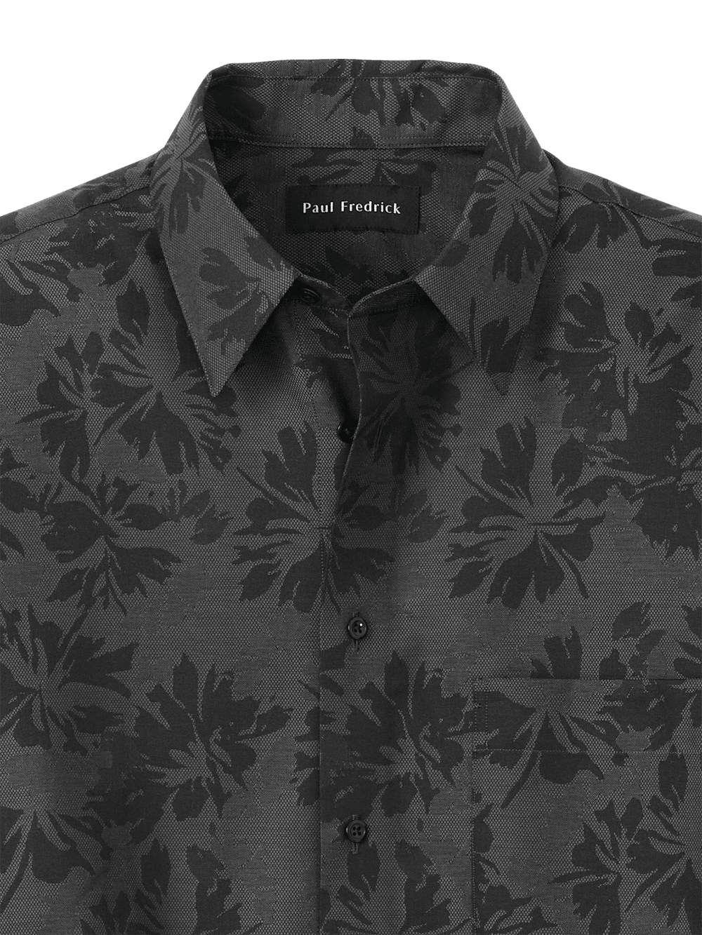 Alternate Image of Cotton Floral Jacquard Casual Shirt-5