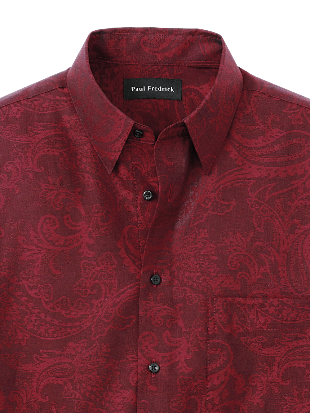 Alternate Image of Cotton Paisley Jacquard Casual Shirt-5