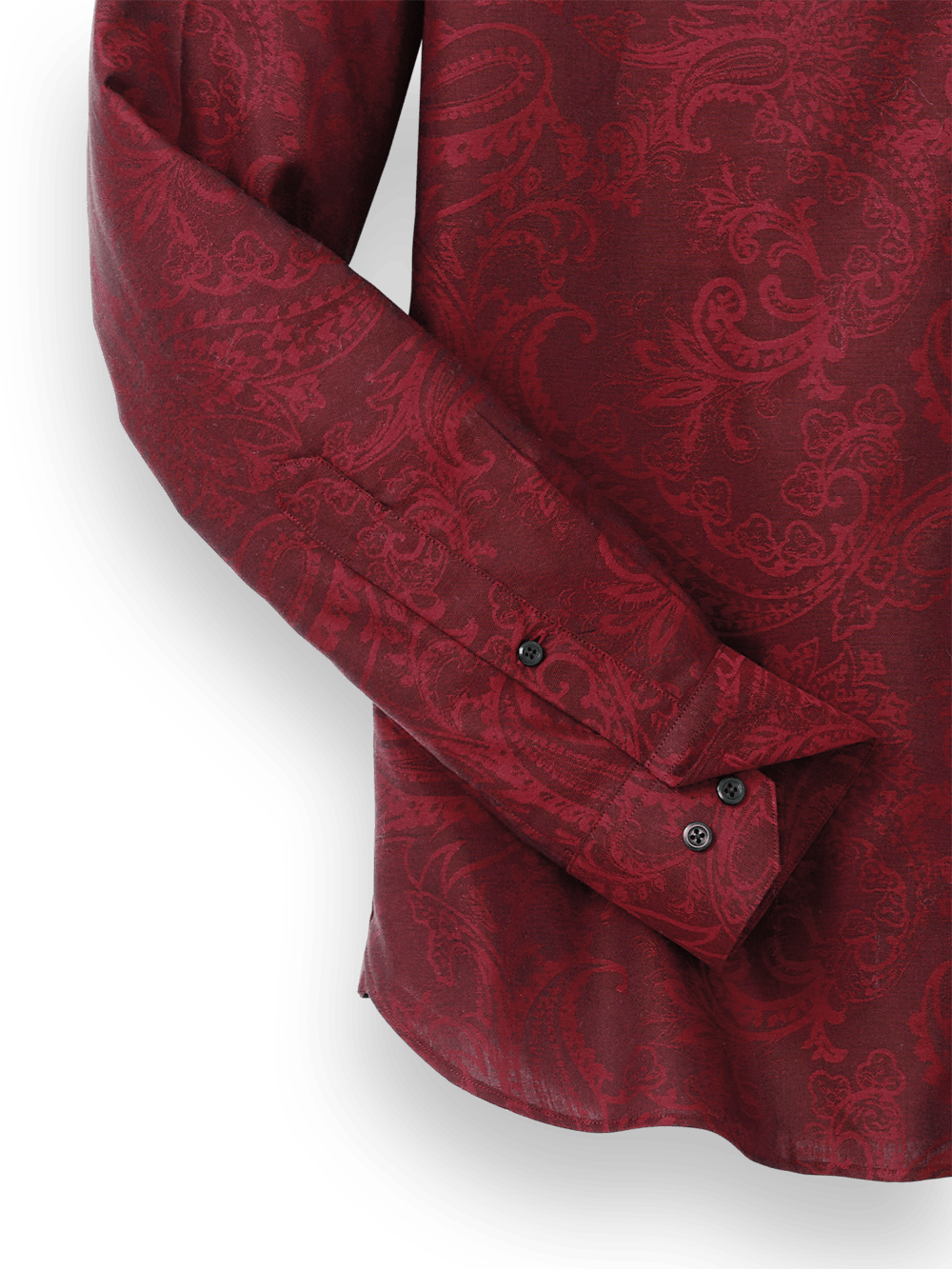 Alternate Image of Cotton Paisley Jacquard Casual Shirt-6