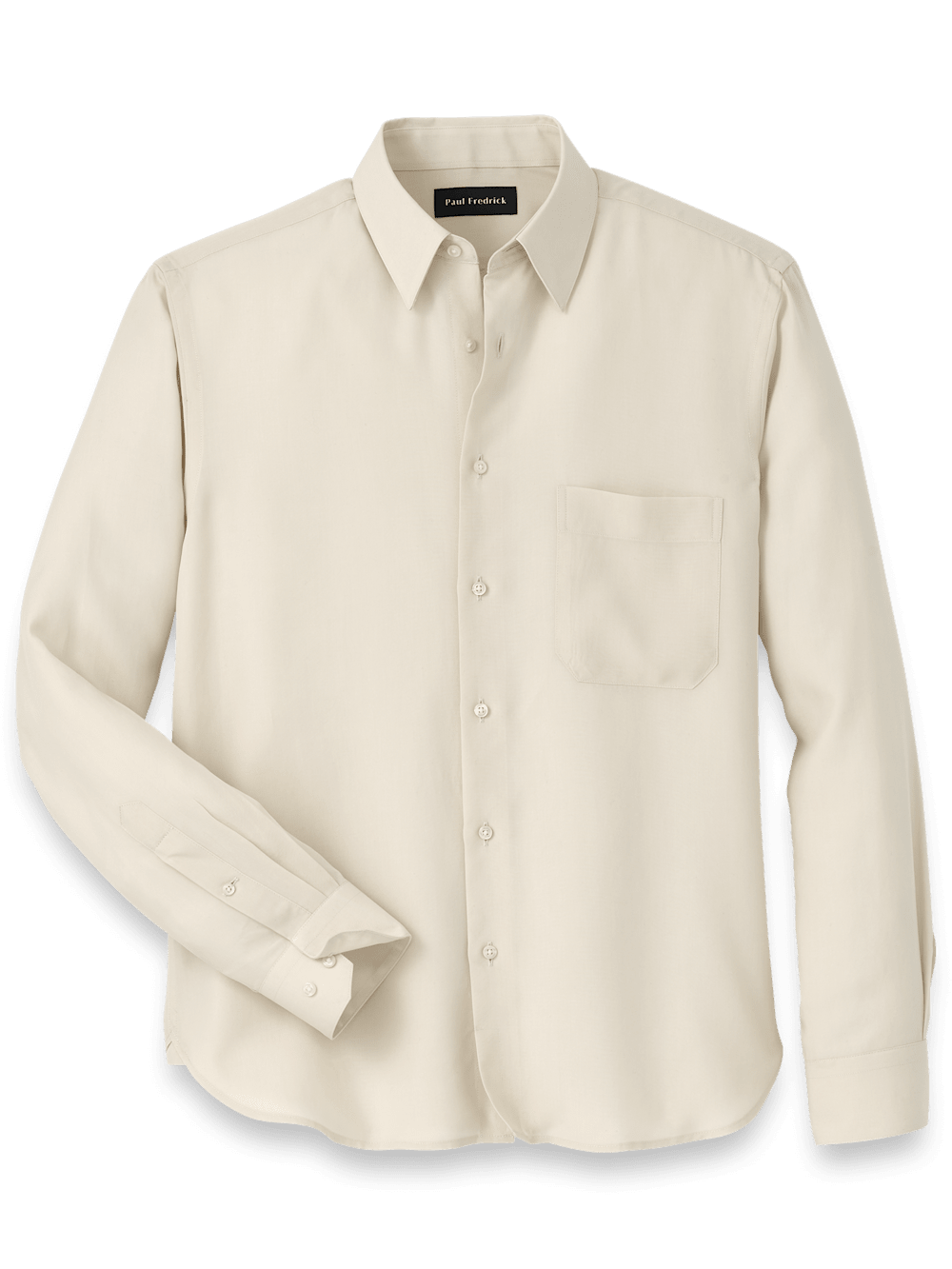 Product Image of Lyocell Solid Casual Shirt-Ivory