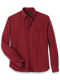 Lyocell Solid Casual Shirt - Burgundy