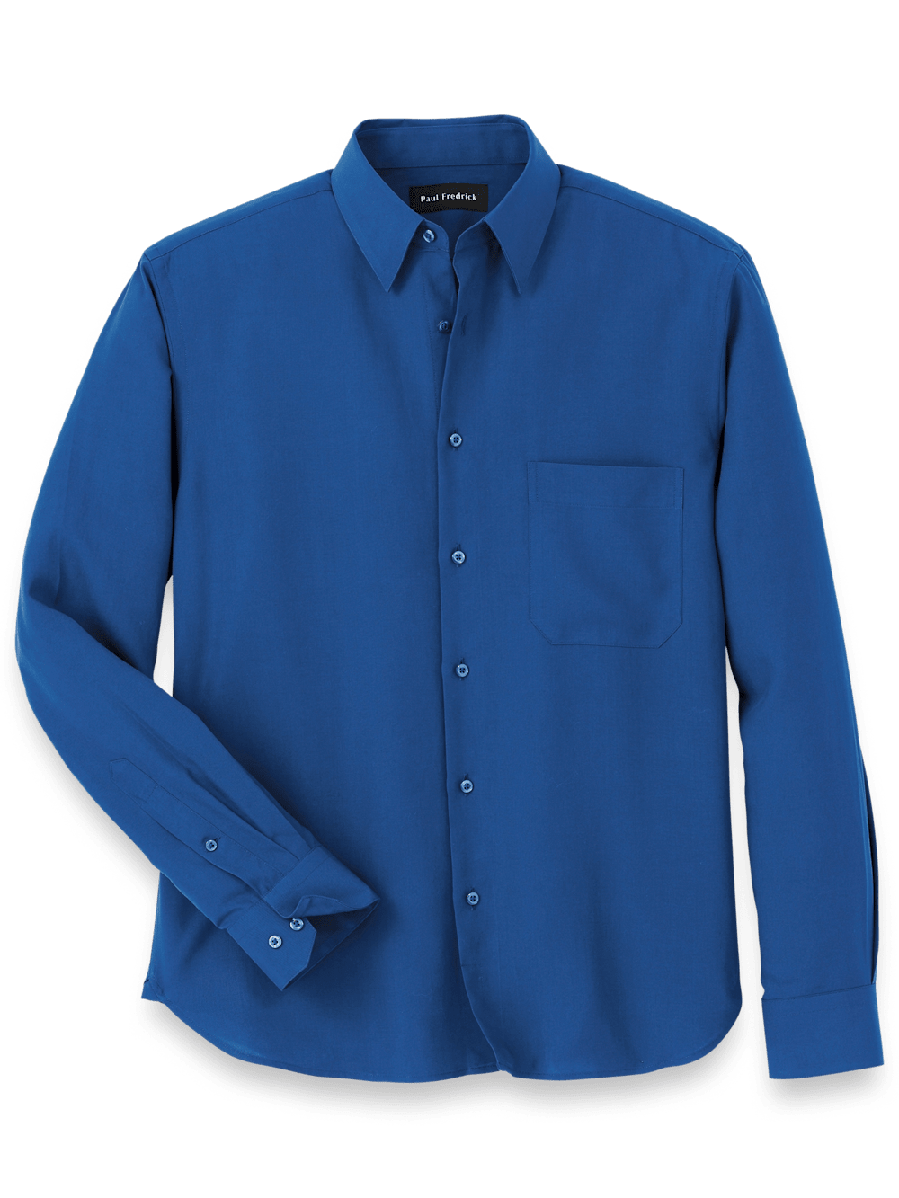 Product Image of Lyocell Solid Casual Shirt-Blue